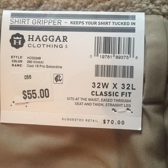 Haggar golf Cool 18 Pro khakis - Picture 2 of 6